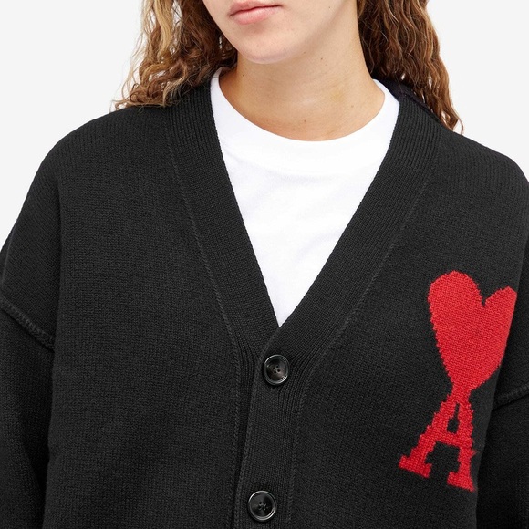 AMI PARISAmi de Coeur Wool Cardigan - gender neutral